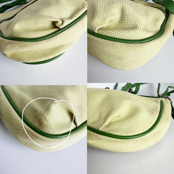 Dooney & Bourke Mini Margot Bag Crossbody Emerald Checkered Canvas with … - Picture 8 of 11